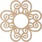 Ekena Millwork Cohen Wood Fretwork Pierced Ceiling Medallion, Alder, 16"OD x 5 1/2"ID x 3/8"T CMWP16X16X0375COAL - alternate 4